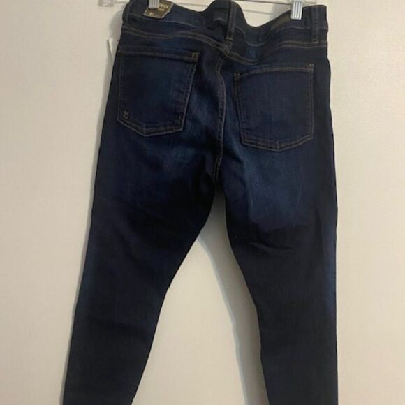 Kut from the Kloth Dayna 5 pocket distressed indigo toothpick skinny, size 8P - Picture 2 of 4